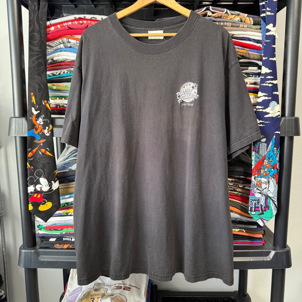 90s Black Planet Hollywood Las Vegas T-Shirt XL